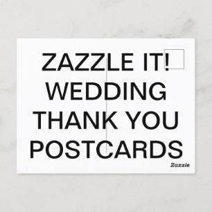 Custom Personalisiert Wedding Vielen Dank Postcard Postkarte