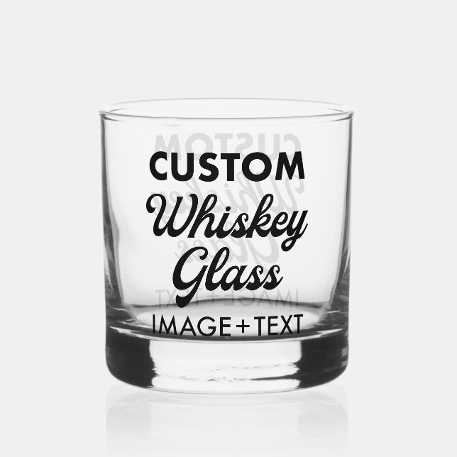Custom Personalisiert Whiskey Glass 12oz. Whiskyglas (Vorderseite)