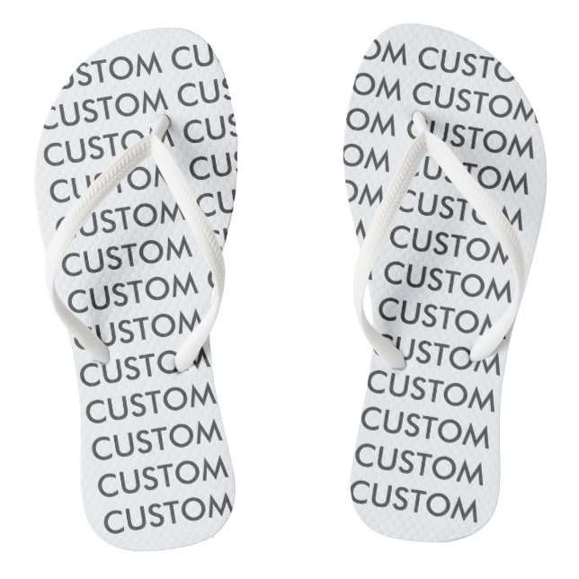 Custom Personalisiert Women's Thong Flip Flops (Fußbett)