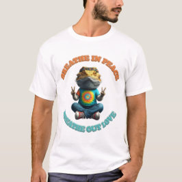 Custom Personalize Boho Bearded Dragon Hippie T-Shirt