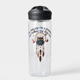 Custom Personalize Boho Owl Beautiful Hippie Trinkflasche