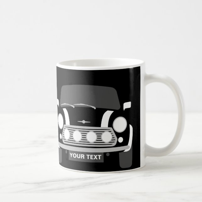 CUSTOM PERSONALIZE CLASSIC MINI CaR Tasse (Rechts)