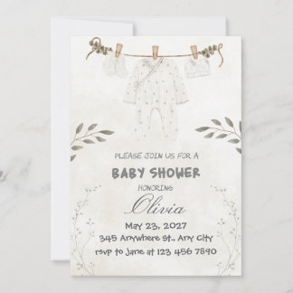 Custom Personalize Cute Baby Shower Einladung