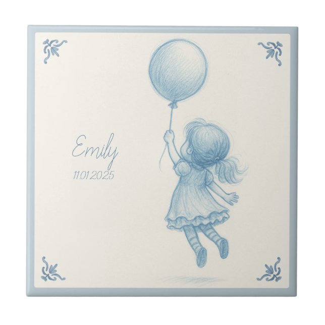 Custom personalized baby girl name  fliese (Vorderseite)