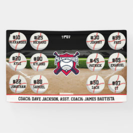 Custom Personalized Baseball Banner Ideas Team