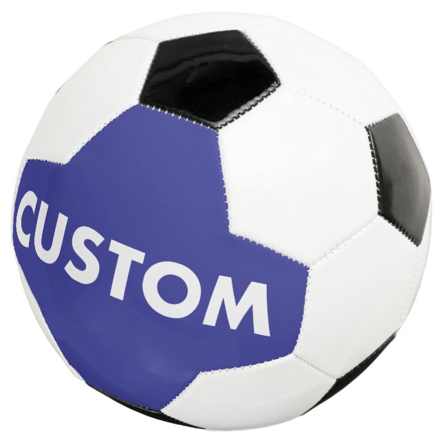 Custom Personalized BLUE Soccer Football Fußball (Dreiviertel)