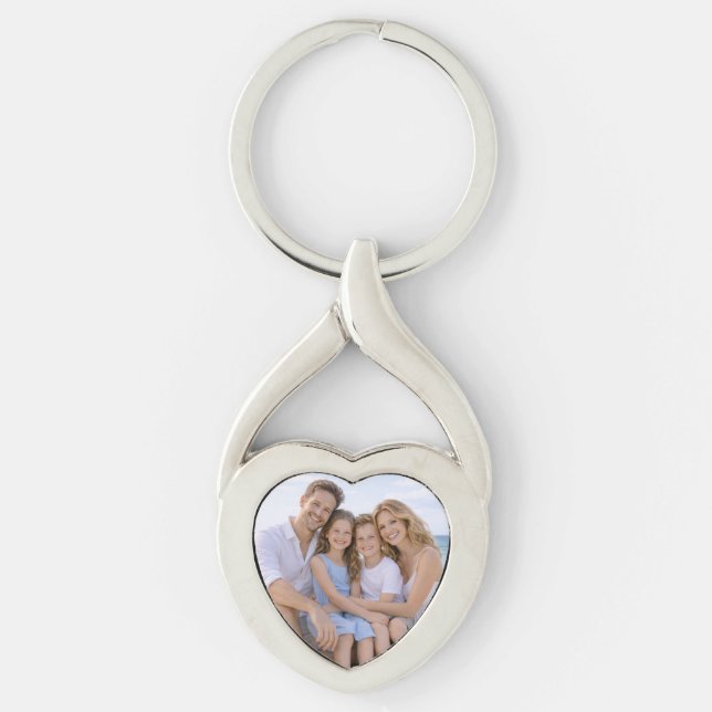 Custom Personalized Family Photo Schlüsselanhänger (Vorderseite)