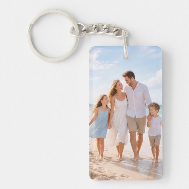 Custom Personalized Family Photo Schlüsselanhänger (Vorderseite)