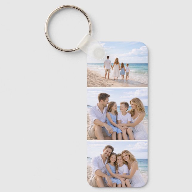 Custom Personalized Family Photo Schlüsselanhänger (Vorderseite)