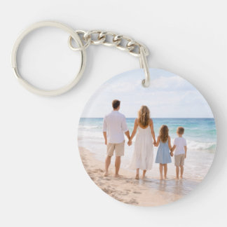 Custom Personalized Family Photo Schlüsselanhänger