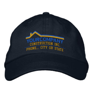 Custom Personalized for Your Construction Business Bestickte Baseballkappe