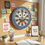 Custom Personalized Funny Smiling Face Dartscheibe<br><div class="desc">Bring endless laughs and good vibes to your game nights with this hilarious smiling face dartboard. Featuring a cheerful cartoon smiley face in the center with big goofy eyes, a wide grin, and a playful tongue, plus the fun phrase "DARTING THROUGH LIFE WITH A SMILE" arched around the top. The...</div>