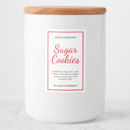 Custom Personalized Homemade label HM001_20sqv1 Lebensmitteletikett