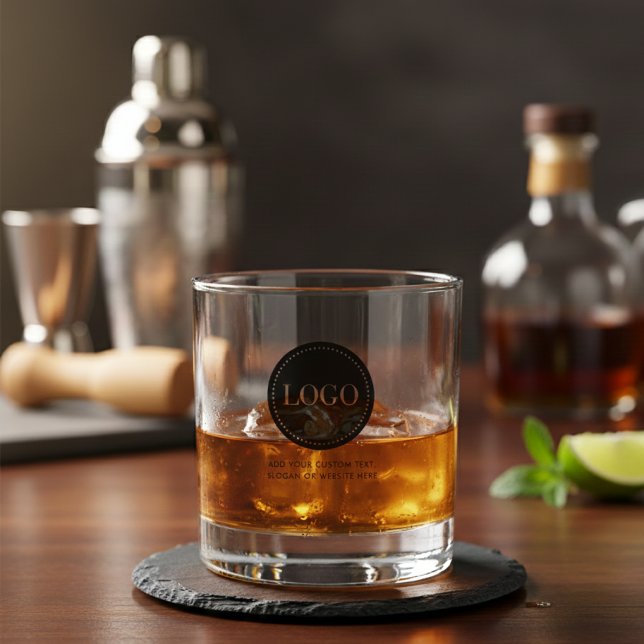 Custom Personalized Logo and Text Whiskey Glasses Whiskyglas (Von Creator hochgeladen)