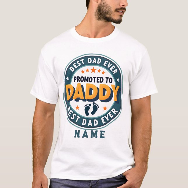 Custom Personalized Name Gift for Dad T-Shirt (Vorderseite)
