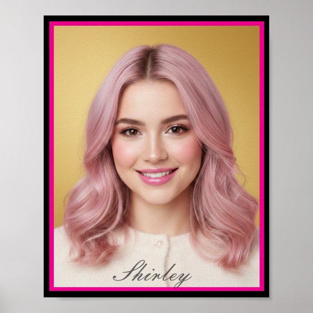 Custom Personalized Photo Matte Poster Print (Vorne)