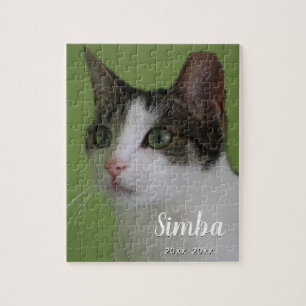 Custom Pet Cat Memorial Jigsaw Puzzle aus Foto