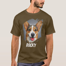 custom pet dog name photo dogs lover t-shirt cat