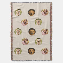Custom Pet Family Photo Mother's Day Blanket Beige Decke