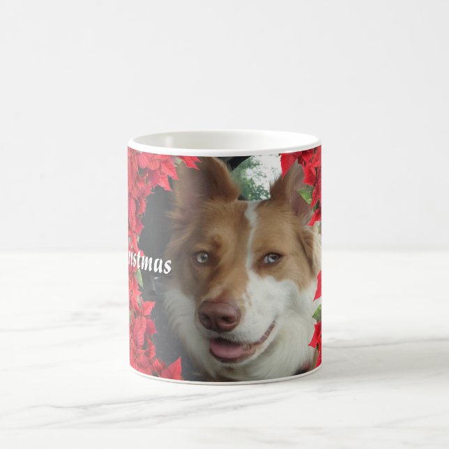 Custom Pet Foto Christmas Kaffeetasse (Mittel)