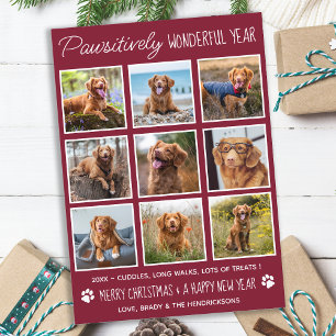 Custom Pet Foto Collage Jahr im Review Weihnachten