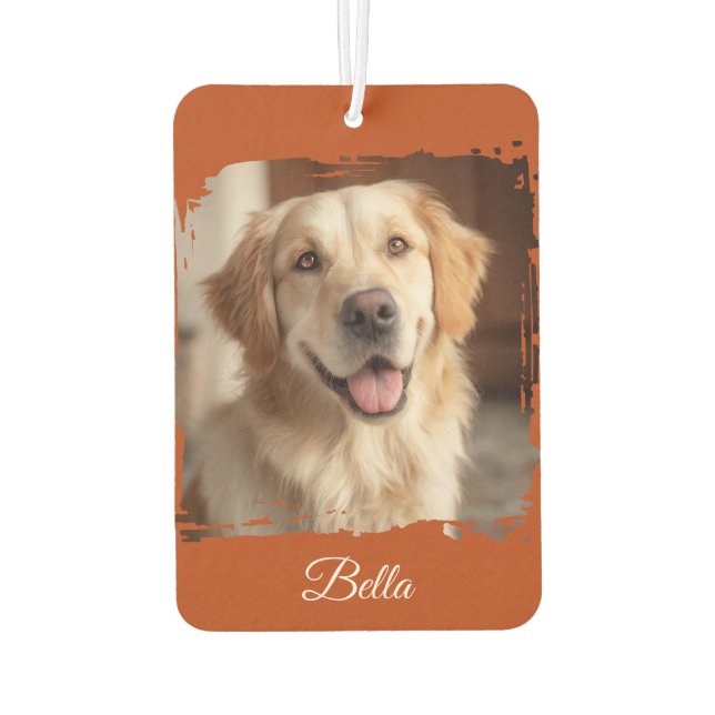 Custom Pet Foto — Double Side car Air Freshener Autolufterfrischer (Rückseite)