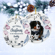 Custom Pet Foto Elegante Weihnachten