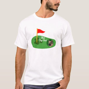 Custom Pet Foto Golf Shirt, Minimalistisch Golfer T-Shirt