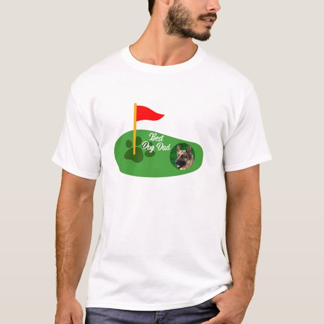 Custom Pet Foto Golf Shirt, Minimalistisch Golfer T-Shirt (Vorderseite)