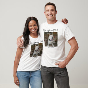 Custom Pet Foto Good Boi Boy Personalisiert T-Shirt