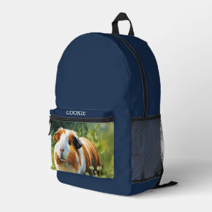 Custom Pet Foto Navy Blue Bedruckter Rucksack