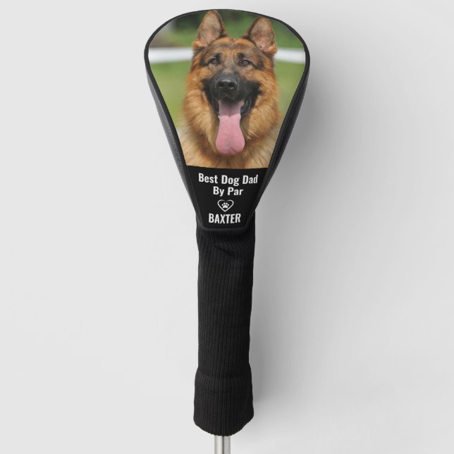 Custom Pet German Shepherd Dog Foto Personalisiert Golf Headcover (Vorderseite)