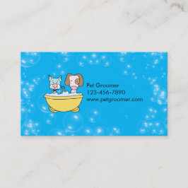 Custom Pet Groomer Appointment Card Visitenkarte