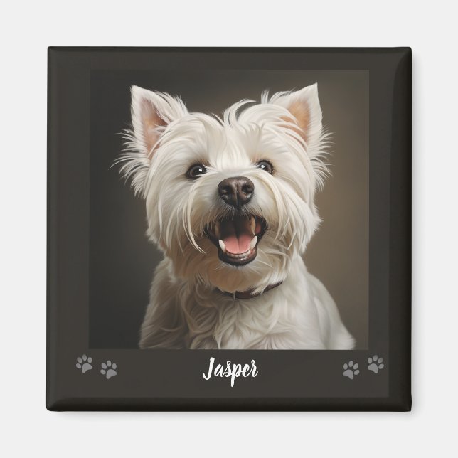 Custom Pet Keepsake Using Your Photo Name Magnet (Vorne)