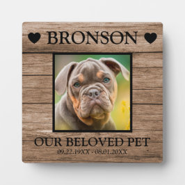 Custom Pet Memorial Wood Foto Fotoplatte