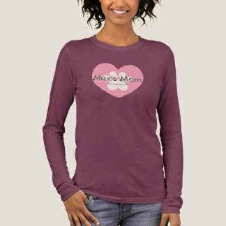 Custom Pet Mom with Name Adoption Tri-Blend Shirt