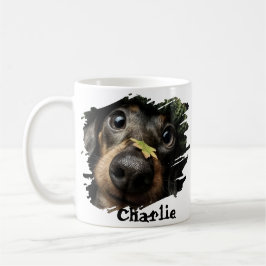 Custom Pet Name Photo Pet Lover Gift Typography Kaffeetasse