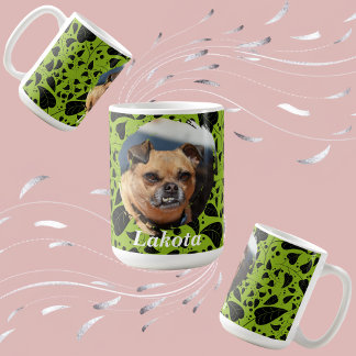Custom Pet Parent Mug with Green & Black Plant Kaffeetasse