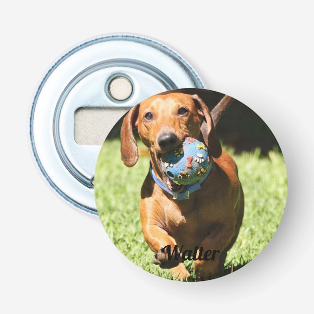 Custom Pet Photo and Text   Flaschenöffner (Vorderseite)