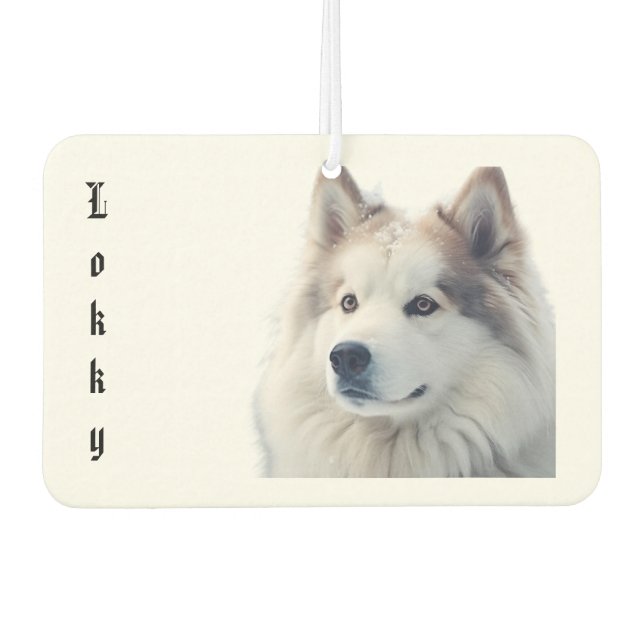 Custom Pet Photo Freshener Autolufterfrischer (Vorderseite)