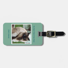 Custom Pet Photo & Name Double Sided Gepäckanhänger