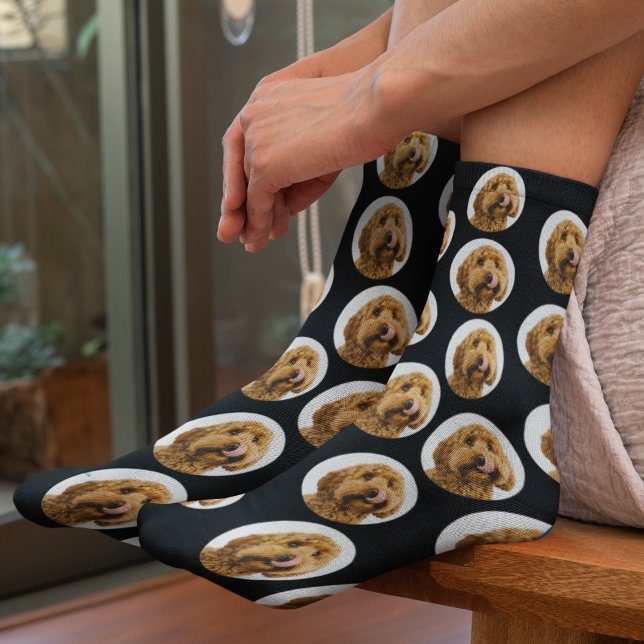 Custom Pet Photo | Personalized Pet Lover  Socken (Von Creator hochgeladen)