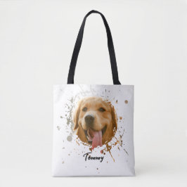 Custom Pet Photo Tote — Personalized Double-Sided 