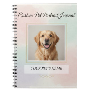 Custom Pet Portrait Journal – Personalized Noteboo Notizblock