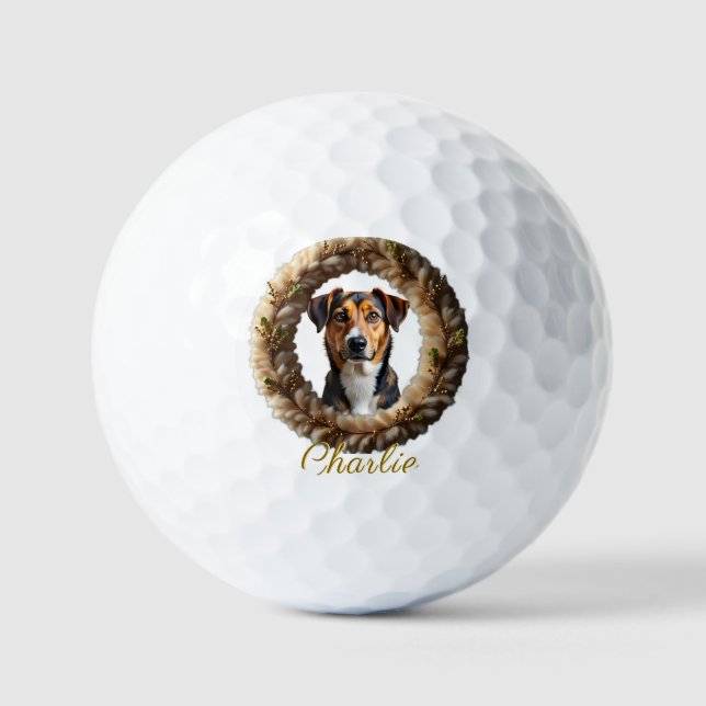 Custom Pet Portrait – Just Upload a Simple Photo Golfball (Vorderseite)