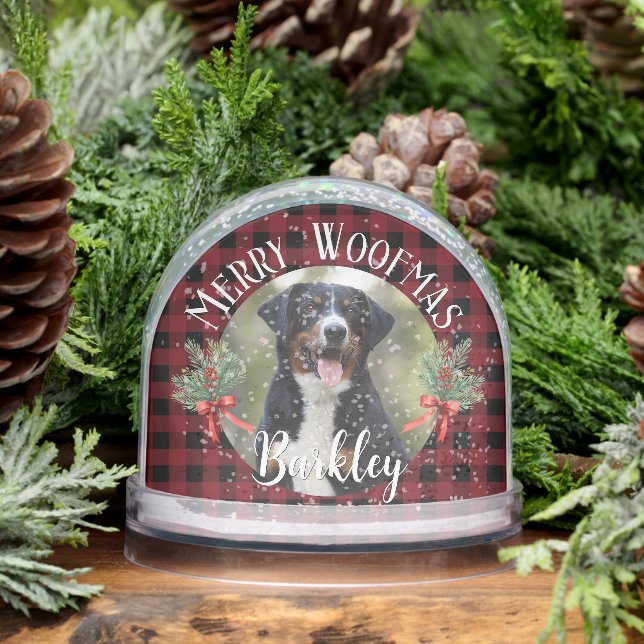 Custom Pet Portrait Weihnachts-Foto Geschenk Schneekugeln (Winter)