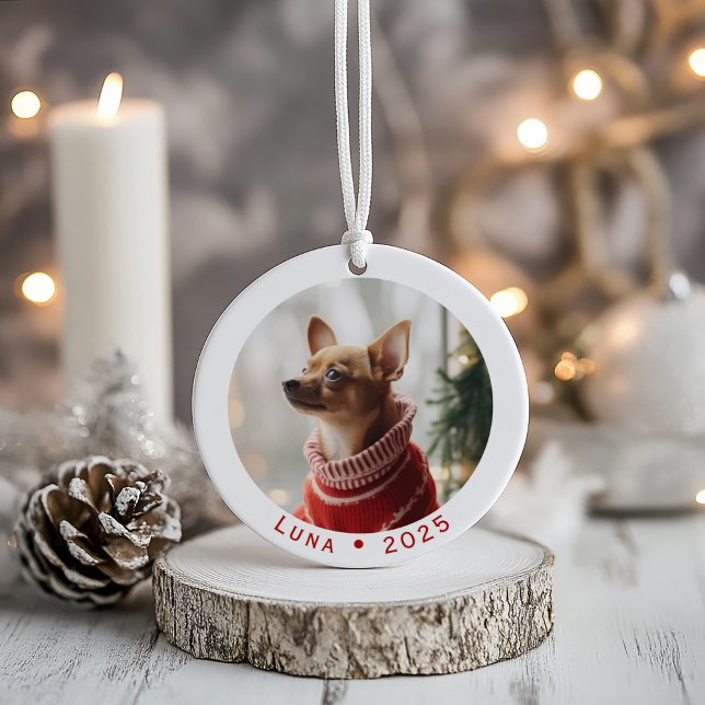 Custom Pet Weihnachtsschmuck - Personalisiertes Fo Ornament (Von Creator hochgeladen)