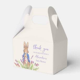 Custom Peter das Kaninchen Baby Dusche Danke Favo Geschenkschachtel