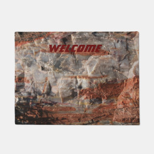 Custom Petrified Wood Doormat Fußmatte