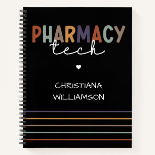 Custom Pharmacy Tech Retro Pharmacy Technique Notizbuch